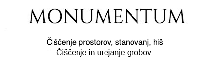 Logo Monumentum čiščenje za umrlimi